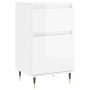 Glossy white engineered wood sideboard 40x35x70 cm by vidaXL, Sideboards - Ref: Foro24-831136, Price: 41,99 €, Discount: %