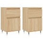 Sideboards 2 pcs engineered wood Sonoma oak 40x35x70 cm by vidaXL, Sideboards - Ref: Foro24-831139, Price: 62,59 €, Discount: %