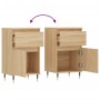 Aparadores 2 uds madera de ingeniería roble Sonoma 40x35x70 cm de vidaXL, Aparadores - Ref: Foro24-831139, Precio: 62,59 €, D...