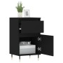 2 black engineered wood sideboards 40x35x70 cm by vidaXL, Sideboards - Ref: Foro24-831135, Price: 87,42 €, Discount: %