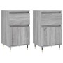 Aparadores 2 uds madera de ingeniería gris Sonoma 40x35x70 cm de vidaXL, Aparadores - Ref: Foro24-831145, Precio: 64,65 €, De...