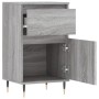 Aparadores 2 uds madera de ingeniería gris Sonoma 40x35x70 cm de vidaXL, Aparadores - Ref: Foro24-831145, Precio: 64,65 €, De...