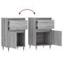 Aparadores 2 uds madera de ingeniería gris Sonoma 40x35x70 cm de vidaXL, Aparadores - Ref: Foro24-831145, Precio: 64,65 €, De...