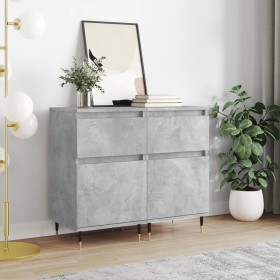 Sideboards 2 Stück betongraues Holzwerkstoff 40x35x70 cm von vidaXL, Sideboards - Ref: Foro24-831141, Preis: 62,96 €, Rabatt: %