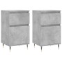 Aparadores 2 uds madera de ingeniería gris hormigón 40x35x70 cm de vidaXL, Aparadores - Ref: Foro24-831141, Precio: 62,99 €, ...