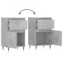 Aparadores 2 uds madera de ingeniería gris hormigón 40x35x70 cm de vidaXL, Aparadores - Ref: Foro24-831141, Precio: 62,99 €, ...