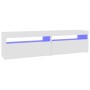 TV cabinets with LED lights 2 units white 75x35x40 cm by vidaXL, TV Furniture - Ref: Foro24-804392, Price: 103,58 €, Discount: %