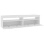 TV cabinets with LED lights 2 units white 75x35x40 cm by vidaXL, TV Furniture - Ref: Foro24-804392, Price: 103,58 €, Discount: %