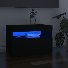 TV stands with LED lights 2 units black 60x35x40 cm by vidaXL, TV Furniture - Ref: Foro24-804412, Price: 77,84 €, Discount: %