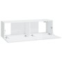 TV wall cabinet 2 pcs glossy white wood 100x30x30 cm by vidaXL, TV Furniture - Ref: Foro24-804550, Price: 117,67 €, Discount: %