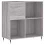 Mueble discos madera contrachapada gris Sonoma 84,5x38x89 cm de vidaXL, Almacenamiento para CD y DVD - Ref: Foro24-831770, Pr...