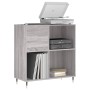 Mueble discos madera contrachapada gris Sonoma 84,5x38x89 cm de vidaXL, Almacenamiento para CD y DVD - Ref: Foro24-831770, Pr...