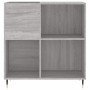 Mueble discos madera contrachapada gris Sonoma 84,5x38x89 cm de vidaXL, Almacenamiento para CD y DVD - Ref: Foro24-831770, Pr...