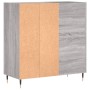 Mueble discos madera contrachapada gris Sonoma 84,5x38x89 cm de vidaXL, Almacenamiento para CD y DVD - Ref: Foro24-831770, Pr...