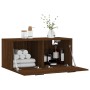 Oak brown engineered wood wall cabinet 80x36.5x35 cm by vidaXL, Lockers and storage cabinets - Ref: Foro24-830099, Price: 46,...