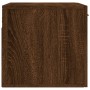 Wall-mounted engineered wood brown oak wardrobe 60x36.5x35 cm by vidaXL, Lockers and storage cabinets - Ref: Foro24-830043, P...