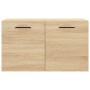 Armario de pared madera ingeniería roble Sonoma 60x36,5x35 cm de vidaXL, Taquillas y armarios de almacenamiento - Ref: Foro24...