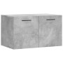 Betongrauer Wandschrank aus Holzwerkstoff, 60 x 36,5 x 35 cm von vidaXL, Schließfächer und Lagerschränke - Ref: Foro24-830040...