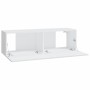 Muebles TV de pared 2 uds madera ingeniería blanco 100x30x30 cm de vidaXL, Muebles TV - Ref: Foro24-804544, Precio: 93,88 €, ...