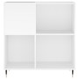 Weißer Plattenschrank aus Sperrholz, 84,5 x 38 x 89 cm von vidaXL, CD- und DVD-Speicher - Ref: Foro24-831764, Preis: 82,00 €,...