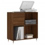 Brown oak plywood disc cabinet 84.5x38x89 cm by vidaXL, CD and DVD storage - Ref: Foro24-831771, Price: 83,22 €, Discount: %