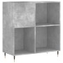 Mueble discos madera contrachapada gris hormigón 84,5x38x89 cm de vidaXL, Almacenamiento para CD y DVD - Ref: Foro24-831768, ...