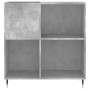 Mueble discos madera contrachapada gris hormigón 84,5x38x89 cm de vidaXL, Almacenamiento para CD y DVD - Ref: Foro24-831768, ...