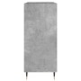 Mueble discos madera contrachapada gris hormigón 84,5x38x89 cm de vidaXL, Almacenamiento para CD y DVD - Ref: Foro24-831768, ...