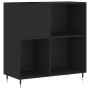 Black plywood record cabinet 84.5x38x89 cm by vidaXL, CD and DVD storage - Ref: Foro24-831765, Price: 84,99 €, Discount: %