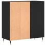 Black plywood record cabinet 84.5x38x89 cm by vidaXL, CD and DVD storage - Ref: Foro24-831765, Price: 84,99 €, Discount: %