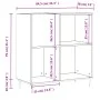 Black plywood record cabinet 84.5x38x89 cm by vidaXL, CD and DVD storage - Ref: Foro24-831765, Price: 71,60 €, Discount: %