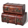 Brown vintage wooden chest trunk 2 units by vidaXL, Storage trunks - Ref: Foro24-240575, Price: 82,45 €, Discount: %