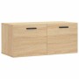 Sonoma oak engineered wood wall cabinet 80x36.5x35 cm by vidaXL, Lockers and storage cabinets - Ref: Foro24-830087, Price: 53...