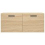 Armario de pared madera ingeniería roble Sonoma 80x36,5x35 cm de vidaXL, Taquillas y armarios de almacenamiento - Ref: Foro24...