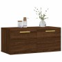 Oak brown engineered wood wall cabinet 80x36.5x35 cm by vidaXL, Lockers and storage cabinets - Ref: Foro24-830067, Price: 53,...