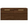 Oak brown engineered wood wall cabinet 80x36.5x35 cm by vidaXL, Lockers and storage cabinets - Ref: Foro24-830067, Price: 53,...