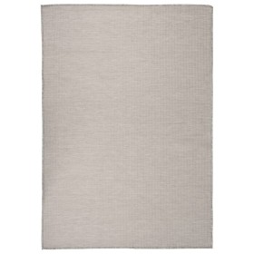 Alfombra de exterior de tejido plano gris taupe 140x200 cm de vidaXL, Alfombras - Ref: Foro24-340783, Precio: 58,66 €, Descue...