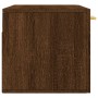 Armario de pared madera ingeniería marrón roble 80x36,5x35 cm de vidaXL, Taquillas y armarios de almacenamiento - Ref: Foro24...