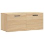 Wandschrank aus Sonoma-Eichenholzwerkstoff, 80 x 36,5 x 35 cm von vidaXL, Schließfächer und Lagerschränke - Ref: Foro24-83007...