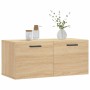 Sonoma oak engineered wood wall cabinet 80x36.5x35 cm by vidaXL, Lockers and storage cabinets - Ref: Foro24-830079, Price: 46...