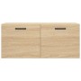 Armario de pared madera ingeniería roble Sonoma 80x36,5x35 cm de vidaXL, Taquillas y armarios de almacenamiento - Ref: Foro24...