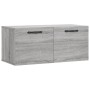 Engineered wood Sonoma gray wall cabinet 80x36.5x35 cm by vidaXL, Lockers and storage cabinets - Ref: Foro24-830074, Price: 3...