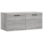 Sonoma grauer Wandschrank aus Holzwerkstoff, 80 x 36,5 x 35 cm von vidaXL, Schließfächer und Lagerschränke - Ref: Foro24-8300...