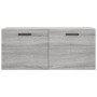 Sonoma grauer Wandschrank aus Holzwerkstoff, 80 x 36,5 x 35 cm von vidaXL, Schließfächer und Lagerschränke - Ref: Foro24-8300...