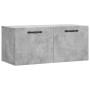 Betongrauer Wandschrank aus Holzwerkstoff, 80 x 36,5 x 35 cm von vidaXL, Schließfächer und Lagerschränke - Ref: Foro24-830072...