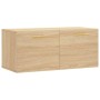 Armario de pared madera ingeniería roble Sonoma 80x36,5x35 cm de vidaXL, Taquillas y armarios de almacenamiento - Ref: Foro24...