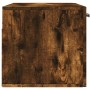 Smoked oak engineered wood wall cabinet 80x36.5x35 cm by vidaXL, Lockers and storage cabinets - Ref: Foro24-830089, Price: 35...