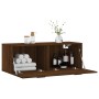 Oak brown engineered wood wall cabinet 100x36.5x35 cm by vidaXL, Lockers and storage cabinets - Ref: Foro24-830155, Price: 49...