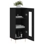 Aparador de madera contrachapada negro 34,5x34x90 cm de vidaXL, Aparadores - Ref: Foro24-828781, Precio: 56,52 €, Descuento: %