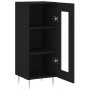 Aparador de madera contrachapada negro 34,5x34x90 cm de vidaXL, Aparadores - Ref: Foro24-828781, Precio: 56,52 €, Descuento: %